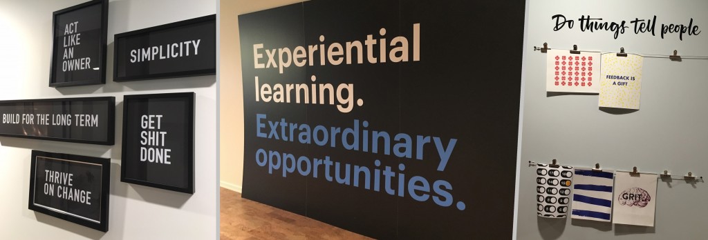 Shopify Inc. decorates its walls with words to inspire and motivate its employees
