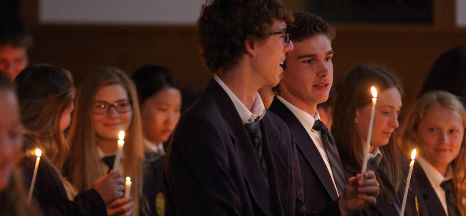 Grade 12 Opening Chapel candle-lit ceremony